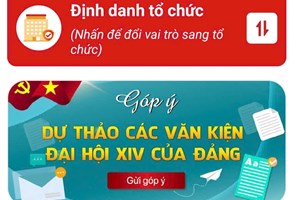 HƯỚNG DẪN GÓP Ý CÁC DỰ THẢO VĂN KIỆN ĐẠI HỘI ĐẢNG TOÀN QUỐC LẦN THỨ XIV TRÊN ỨNG DỤNG VNEID
