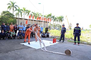 Tập huấn, tuyên truyền kiến thức pháp luật về PCCC và CNCH tại Công ty cổ phần Cảng Hải Phòng.