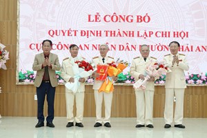 Thành lập Chi hội Cựu Công an nhân dân phường Hải An nhiệm kỳ 2025 - 2030