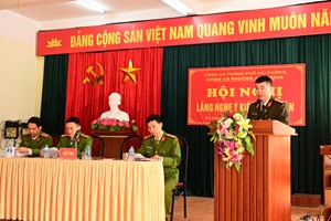 Công an phường An Dương: Tiếp thu 09 ý kiến của nhân dân trên địa bàn phường