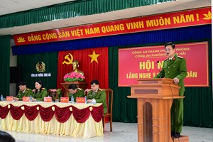 Công an phường Đông Hải lắng nghe ý kiến Nhân dân, nâng cao hiệu quả bảo đảm an ninh trật tự