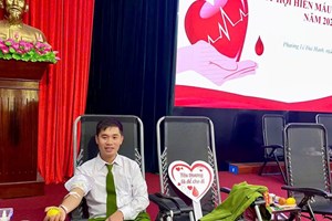 Công an phường Lê Đại Hành tích cực tham gia Ngày hội Hiến máu tình nguyện