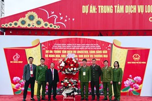 Công an phường Nguyễn Đại Năng bảo đảm an ninh trật tự Lễ khởi công Dự án trên địa bàn phường