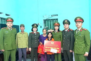 Công an phường Thành Đông tiếp tục thăm hỏi, giúp đỡ, hỗ trợ 04 cháu có điều kiện hoàn cảnh khó khăn trên địa bàn phường