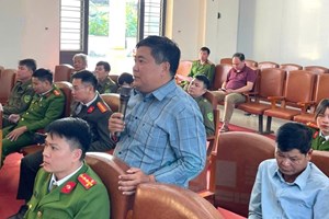 Công an xã Hợp Tiến lắng nghe ý kiến Nhân dân năm 2025