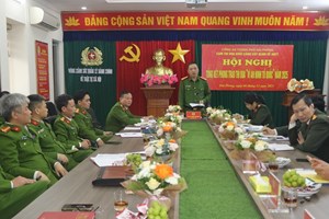 Cụm thi đua Khối Cảnh sát QLNN về ANTT: Phòng Cảnh sát QLHC về TTXH được suy tôn nhận Cờ thi đua của Chính phủ