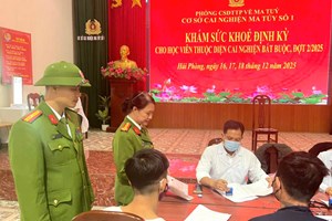 Khám sức khỏe định kỳ cho học viên cai nghiện bắt buộc tại Cơ sở cai nghiện ma túy số 1