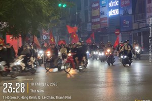 Lực lượng HP22- Công an thành phố: Huy động tối đa lực lượng đảm bảo ANTT, TTATGT dịp diễn ra trận chung kết bóng đá nam SEA Games 33