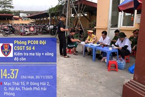 Phát hiện 11 lái xe vận tải dương tính với ma túy tại Hải Phòng