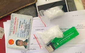 Chốt kiểm soát dịch Covid-19 trên QL5 (xã Lê Thiện, huyện An Dương) bắt giữ 1 đối tượng tàng trữ ma túy