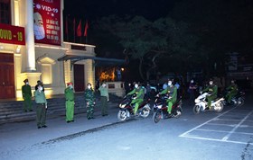 Công an thành phố ra quân tuần tra, kiểm soát từ 22h hôm trước đến 5h ngày hôm sau