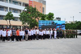 Công an quận Hải An: Treo 170 pano, áp phích tuyên truyền về an ninh trật tự