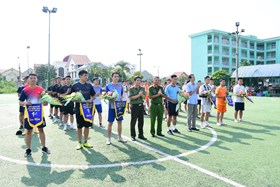 Công an huyện Kiến Thụy: Tổ chức giải bóng đá truyền thống lần thứ 5
