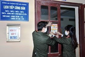 Thanh tra Công an thành phố: Tiếp công dân lưu động và hộp thư điện tử