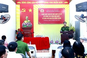 Công an phường Thượng Lý: Tổ chức lắng nghe ý kiến nhân dân