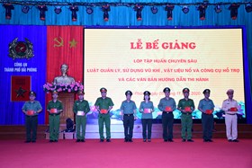 Tập huấn chuyên sâu Luật Quản lý, sử dụng VK, VLN, CCHT và các văn bản hướng dẫn thi hành: 175 học viên hoàn thành nội dung tập huấn