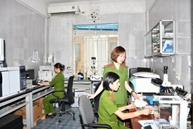Phòng Kỹ thuật hình sự: Tiếp nhận 84 yêu cầu giám định 258 mẫu