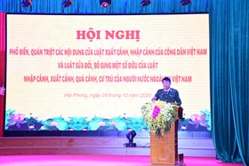 Tập huấn pháp luật về xuất, nhập cảnh của công dân Việt Nam và người nước ngoài 