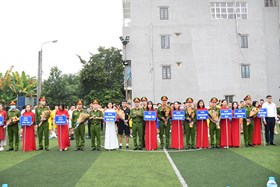 Công an quận Hồng Bàng tổ chức giải bóng đá nội bộ năm 2021