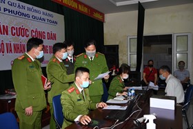 Kiểm tra công tác cấp căn cước công dân gắn chíp điện tử tại các địa phương