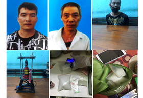 Công an quận Ngô Quyền: Bắt giữ 3 đối tượng về hành vi tàng trữ, sản xuất, buôn bán trái phép chất ma túy