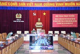 Bộ Công an hội thảo trực tuyến về xây dựng thí điểm “Công an phường điển hình, kiểu mẫu về ANTT và văn minh đô thị”