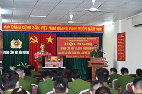 Đảng ủy phòng Cảnh sát môi trường CATP: Học tập, quán triệt, tuyên truyền và triển khai Nghị quyết Đại hội Đảng các cấp