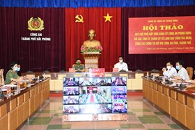 Hội thảo Quy chế phối hợp lãnh đạo công tác đảng, công tác chính trị đối với Công an các tỉnh, thành phố trực thuộc Trung ương