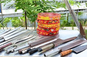 Công an huyện Tiên Lãng: Tăng cường thu hồi vũ khí, vật liệu nổ