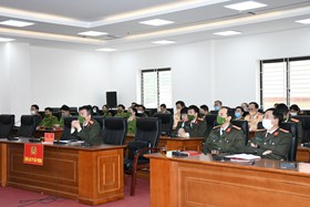 Tập huấn về công tác chăm sóc, bảo vệ sức khỏe CBCS CAND trong điều kiện thích ứng an toàn, linh hoạt, kiểm soát hiệu quả dịch Covid -19