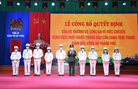 Công bố quyết định Bộ Công an về thành lập Bệnh viện CATP