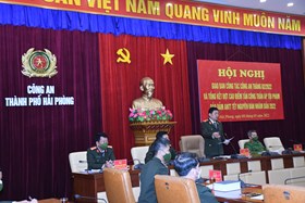 Giao ban công tác Công an tháng 2 năm 2022 và tổng kết đợt cao điểm tấn công, trấn áp tội phạm bảo vệ ANTT tết nguyên đán Nhâm Dần