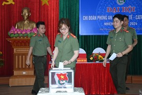 Phòng An ninh Kinh tế tổ chức thành công Đại hội nhiệm kỳ 2022-2024