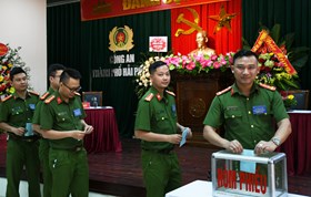 Đoàn cơ sở Phòng Cảnh sát PCCC và CNCH tổ chức thành công đại hội nhiệm kỳ 2022 - 2027