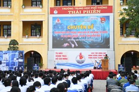 Trường THPT Thái Phiên: Tổ chức chương trình chuyên đề "Thanh niên với phong trào bảo vệ an ninh Tổ quốc và an ninh mạng trong tình hình mới"