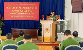 Thanh tra CATP: Tập huấn công tác tại Công an quận Ngô Quyền