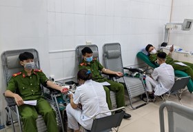 Tuổi trẻ Công an quận Kiến An: 46 Đoàn viên thanh niên tham gia hiến máu tình nguyện