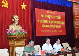 Bộ Công an: Sơ kết, đánh giá kết quả thực hiện xây dựng Công an xã, thị trấn chính quy