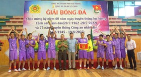 Công an quận Lê Chân: Bế mạc giải bóng đá mini lần thứ 3