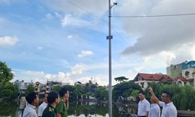 Phường Dư Hàng Kênh (Lê Chân): Ra mắt hệ thống camera giám sát an ninh trật tự, vệ sinh môi trường khu vực Hồ Dư Hàng