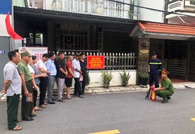 Ra mắt mô hình “Tổ liên gia an toàn Phòng cháy chữa cháy” tại phường Hải Thành (quận Dương Kinh)