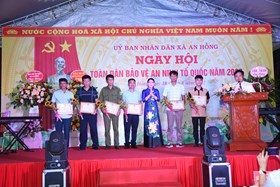 Xã An Hồng (An Dương): Tổ chức Ngày hội toàn dân bảo vệ an ninh Tổ quốc