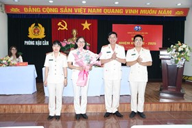 Chi bộ Đội Tổng hợp - Đảng bộ Phòng Hậu cần CATP tổ chức Đại hội điểm nhiệm kỳ 2022 – 2025