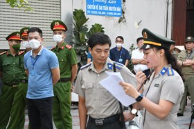 Chi cục thi hành án dân sự quận Hồng Bàng: Tổ chức cưỡng chế thu hồi diện tích nhà số 25, Hoàng Văn Thụ