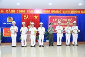 Công an quận Kiến An công bố Quyết định của Giám đốc Công an thành phố về công tác cán bộ
