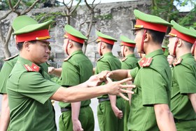 Tổ chức 647 lượt kiểm tra Điều lệnh Công an nhân dân