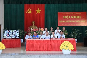 Xã Hòa Bình (Vĩnh Bảo): Triển khai, ra mắt mô hình "Camera an ninh"