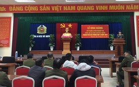 Khai giảng lớp huấn luyện nghiệp vụ Công an xã bán chuyên trách năm 2022 đợt 2 các huyện Thủy Nguyên và An Dương