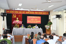 Công an phường Quán Toan: Đẩy mạnh chấp hành Điều lệnh Công an nhân dân