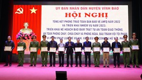 Huyện Vĩnh Bảo: Biểu dương 17 tập thể, cá nhân xuất sắc trong phong trào “Toàn dân bảo vệ ANTQ” năm 2022